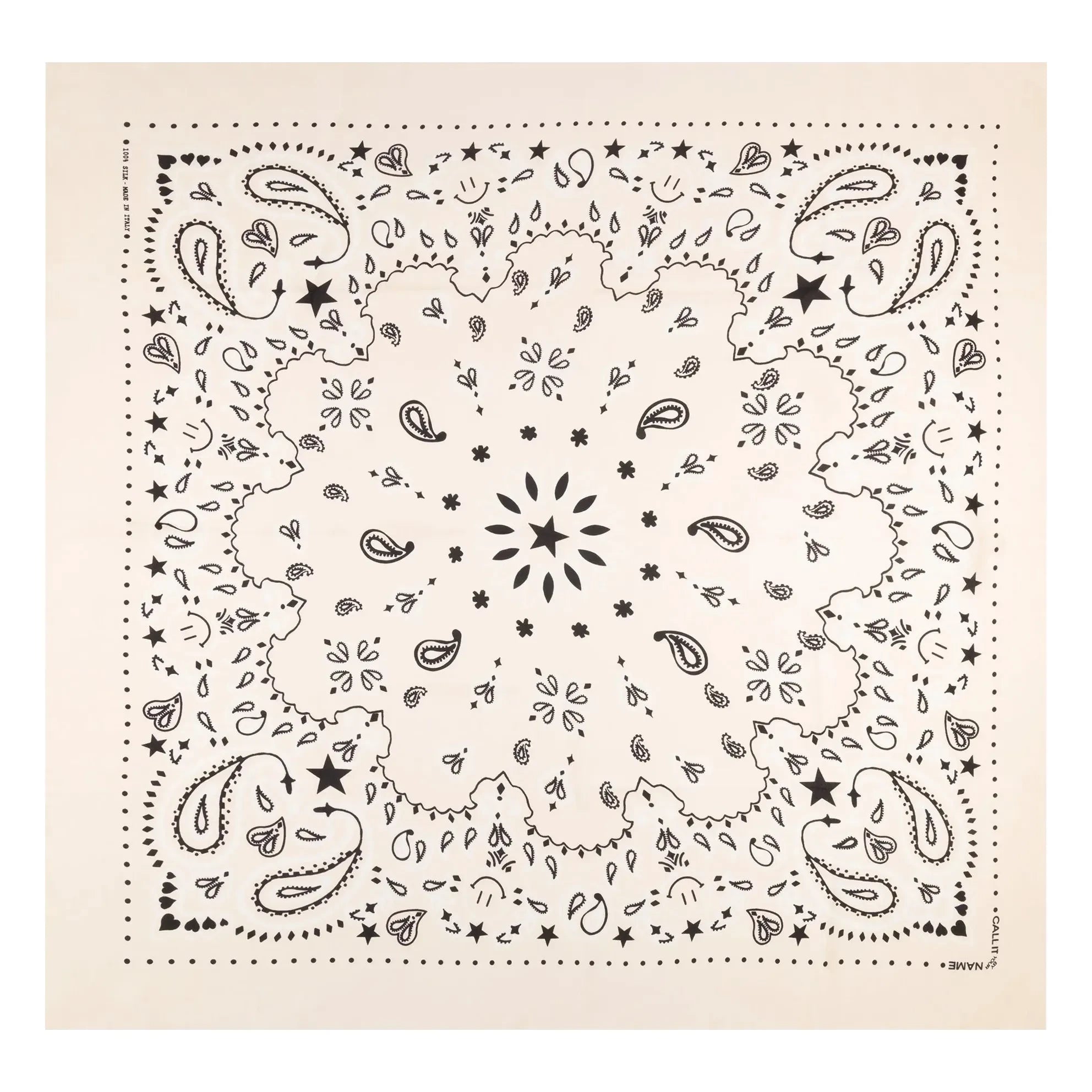 Call it by your name - Büyük İpek Bandana | Ecru