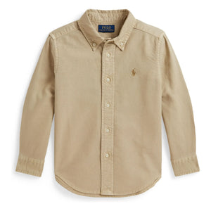 Ralph Lauren - Oxford Logo Gömlek | Krem