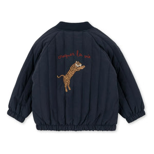 Konges Sløjd - Juno Tiger Bomber Ceket | Koyu Mavi