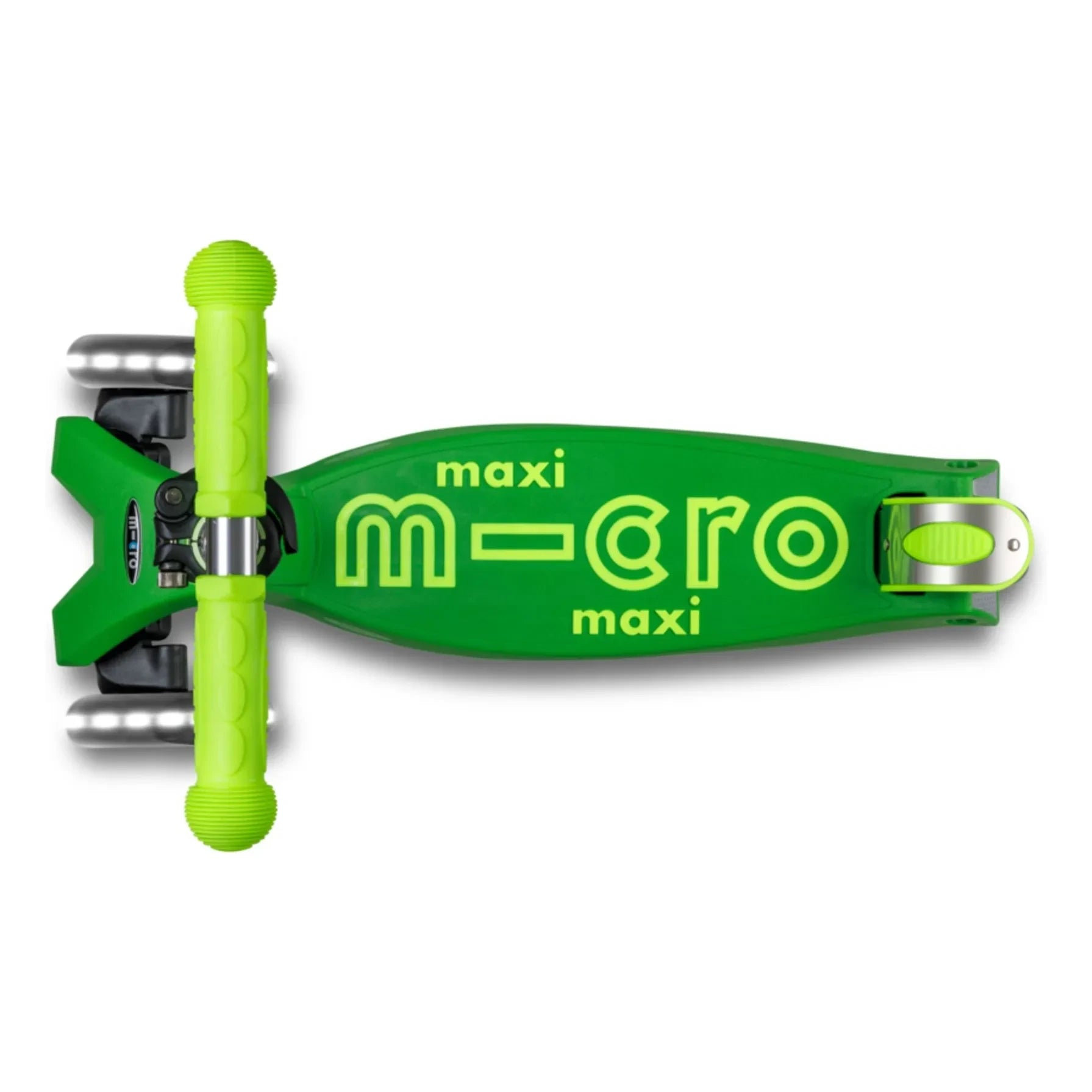 Micro - Maxi Katlanabilir Neon LED Scooter | Yeşil
