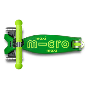 Micro - Maxi Katlanabilir Neon LED Scooter | Yeşil
