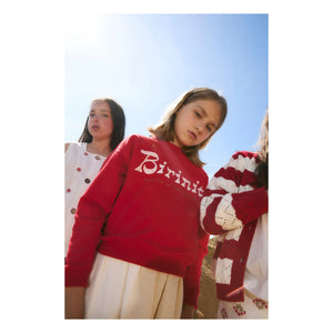 birinit - Chili Birinit organik pamuklu sweatshirt | Kırmızı