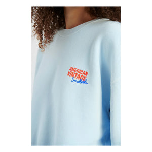 American Vintage - American Vintage X Smallable iş birliği - Izubird sweatshirt | Açık mavi