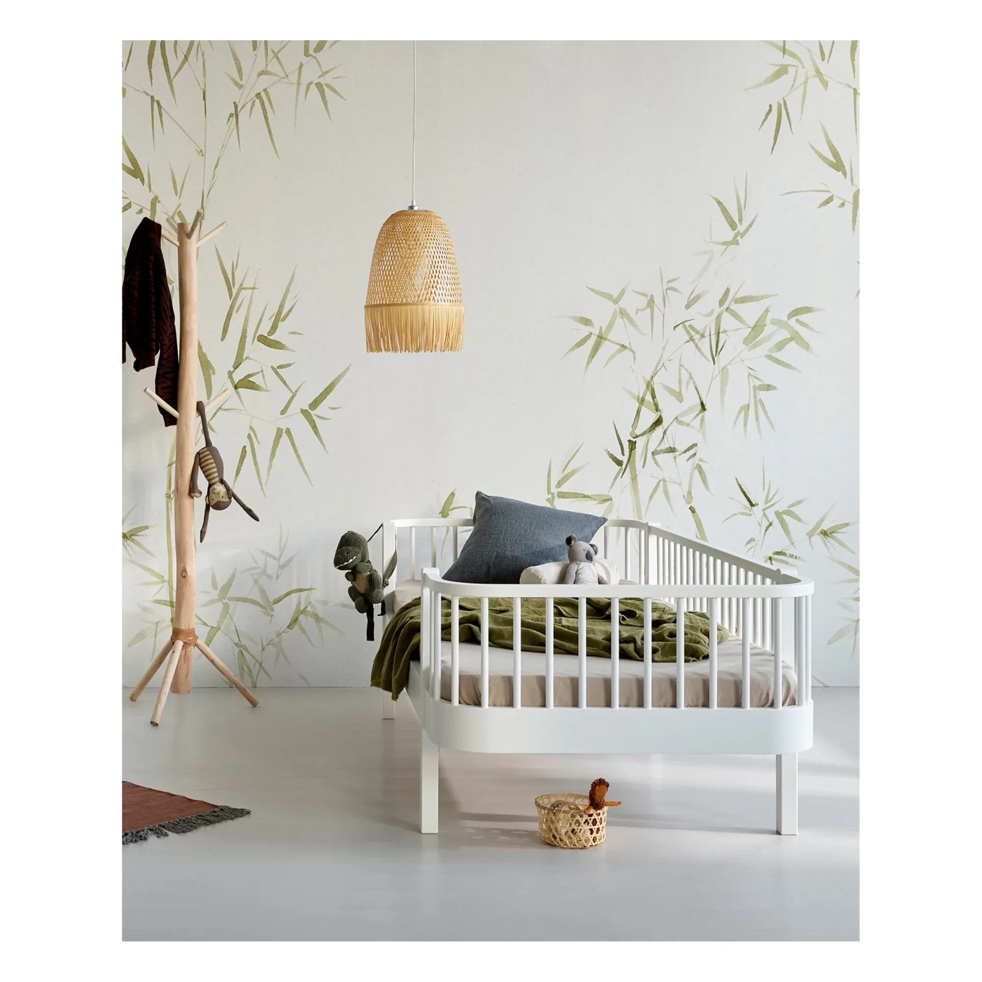 Oliver Furniture - Orijinal Ahşap junior yatak 90x160 cm | Beyaz