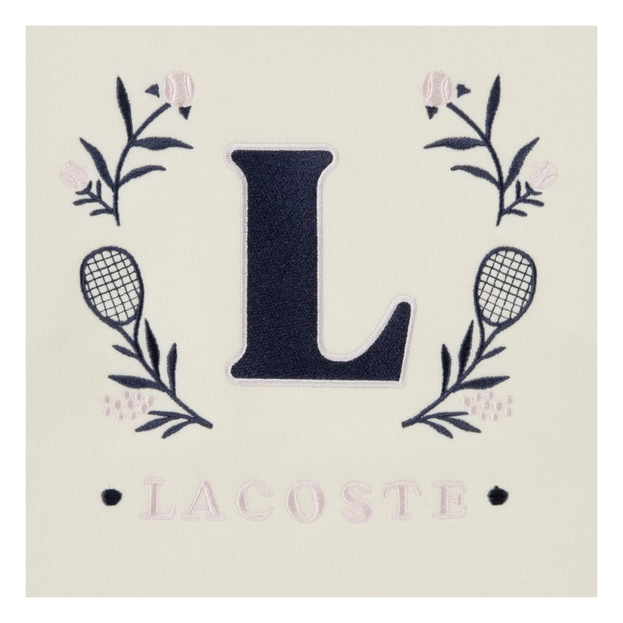 Lacoste - Sweat L Organik pamuk | Soluk sarı
