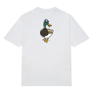 Edmmond Studios - Duck Recreation organik pamuklu T-shirt | Beyaz