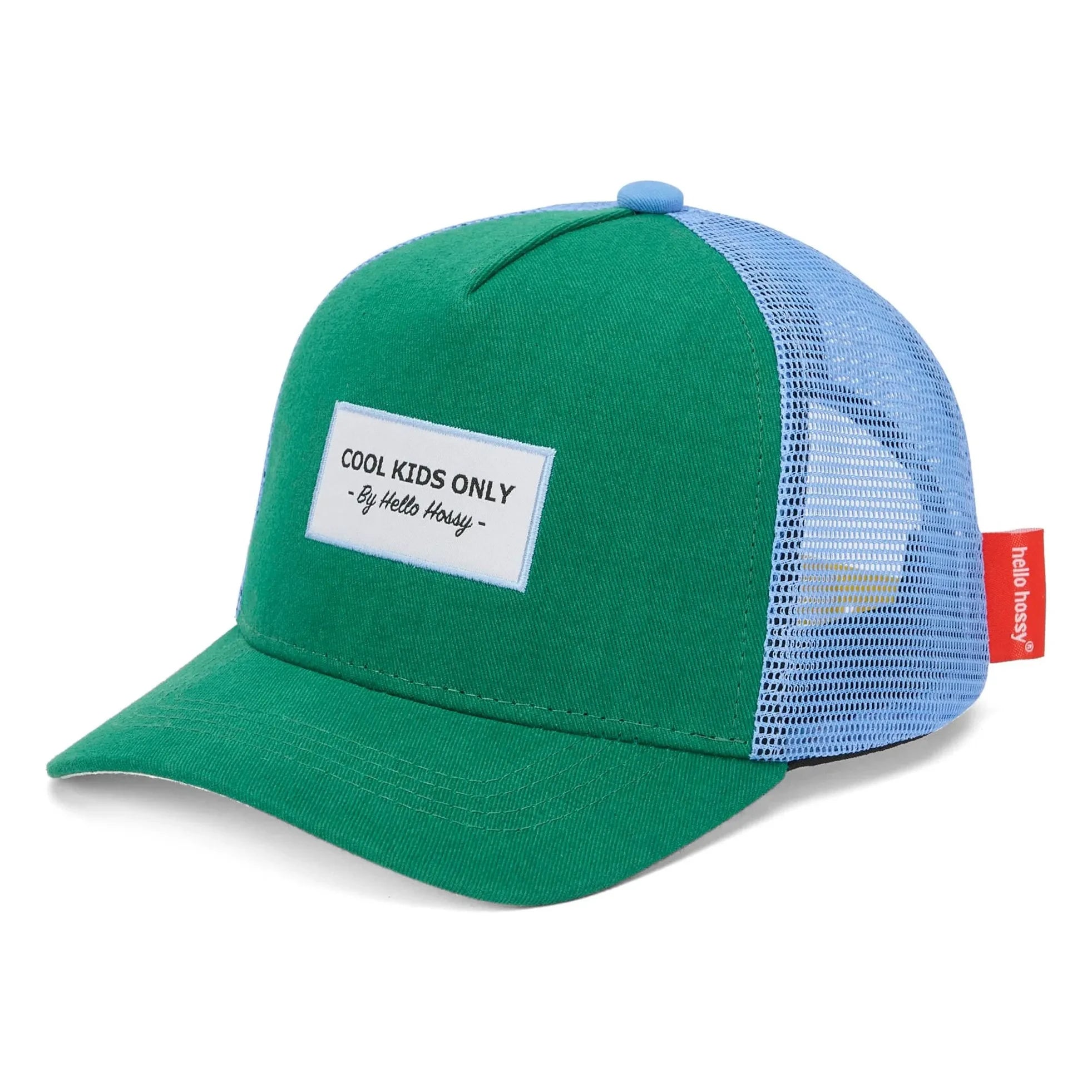 Hello Hossy - Kavisli Vizörlü Şapka Trucker Mini Düz Organik Pamuk | Yeşil