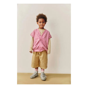 Gray Label - Spencer Organik Pamuklu Oversize Kolsuz Hırka | Pembe