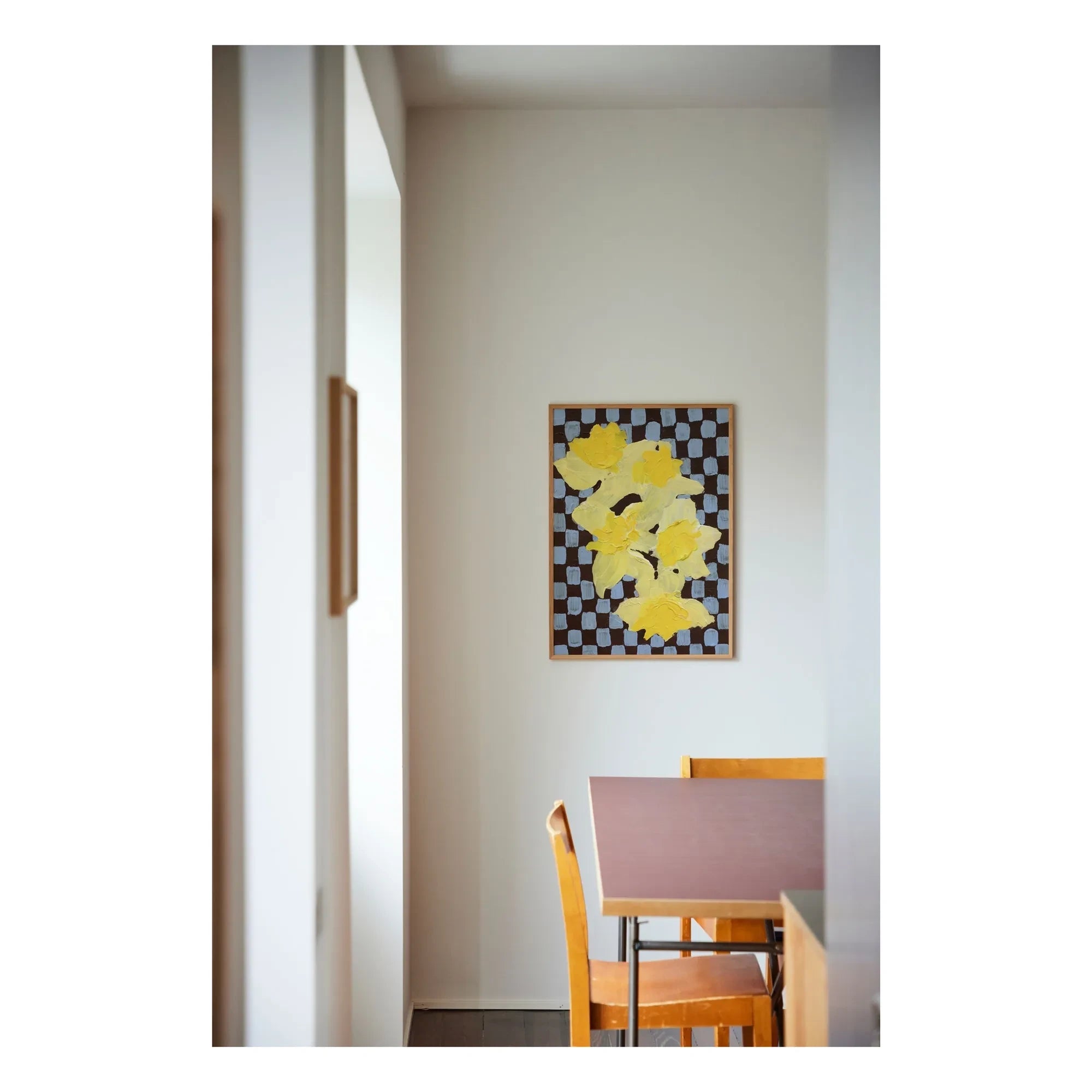 Paper Collective - Flowers with Checks 05 poster, Liat Greenberg | Mavi