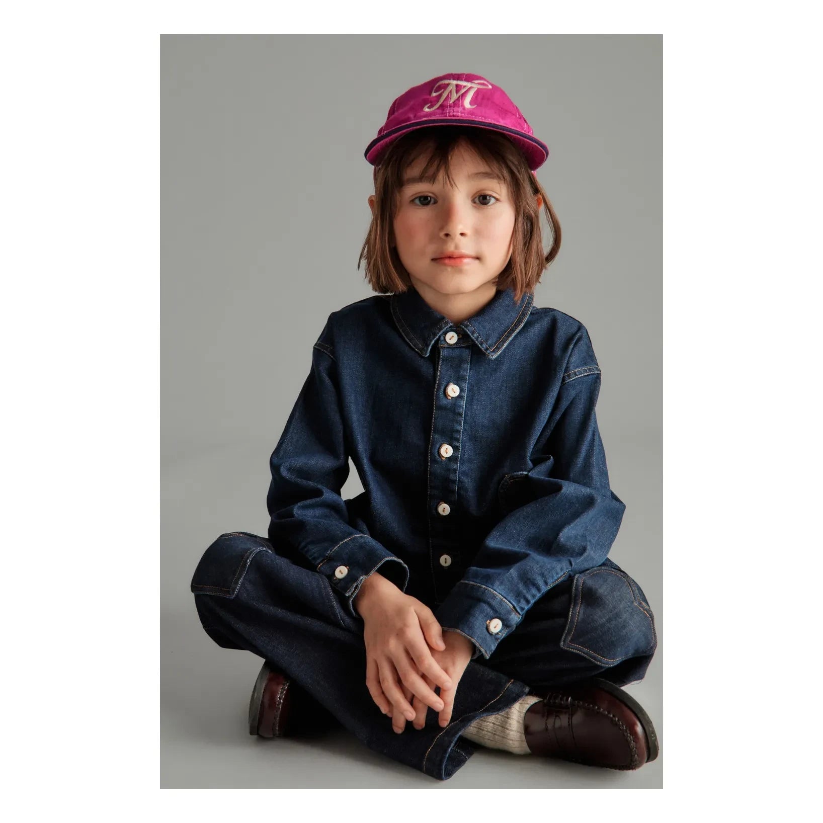 Mipounet - Love Denim Gömlek | Koyu Mavi