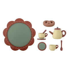 Bloomingville Mini - Bette çay seti | Kahverengi