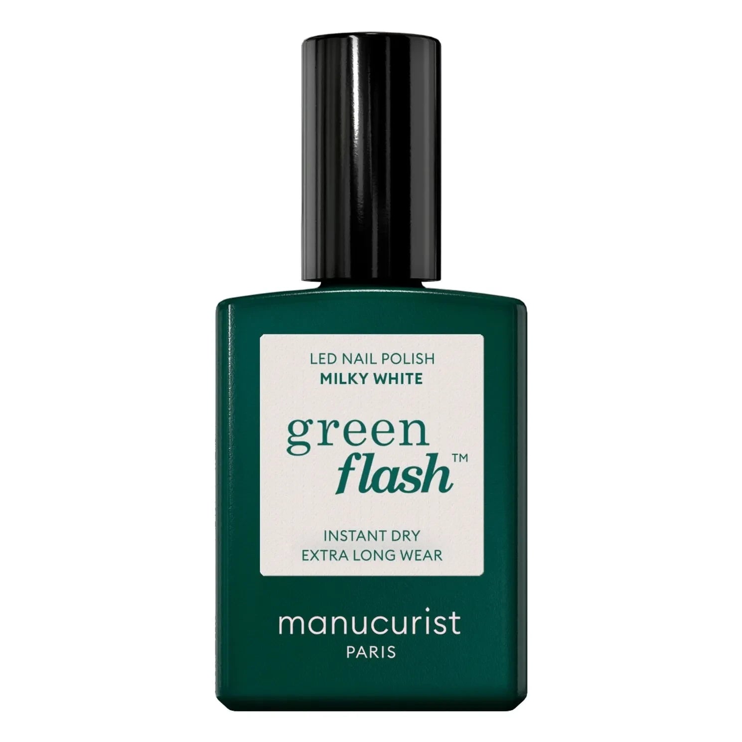 Manucurist - Süt Beyazı Yeşil Işıltılı Yarı Kalıcı Oje - 15 ml