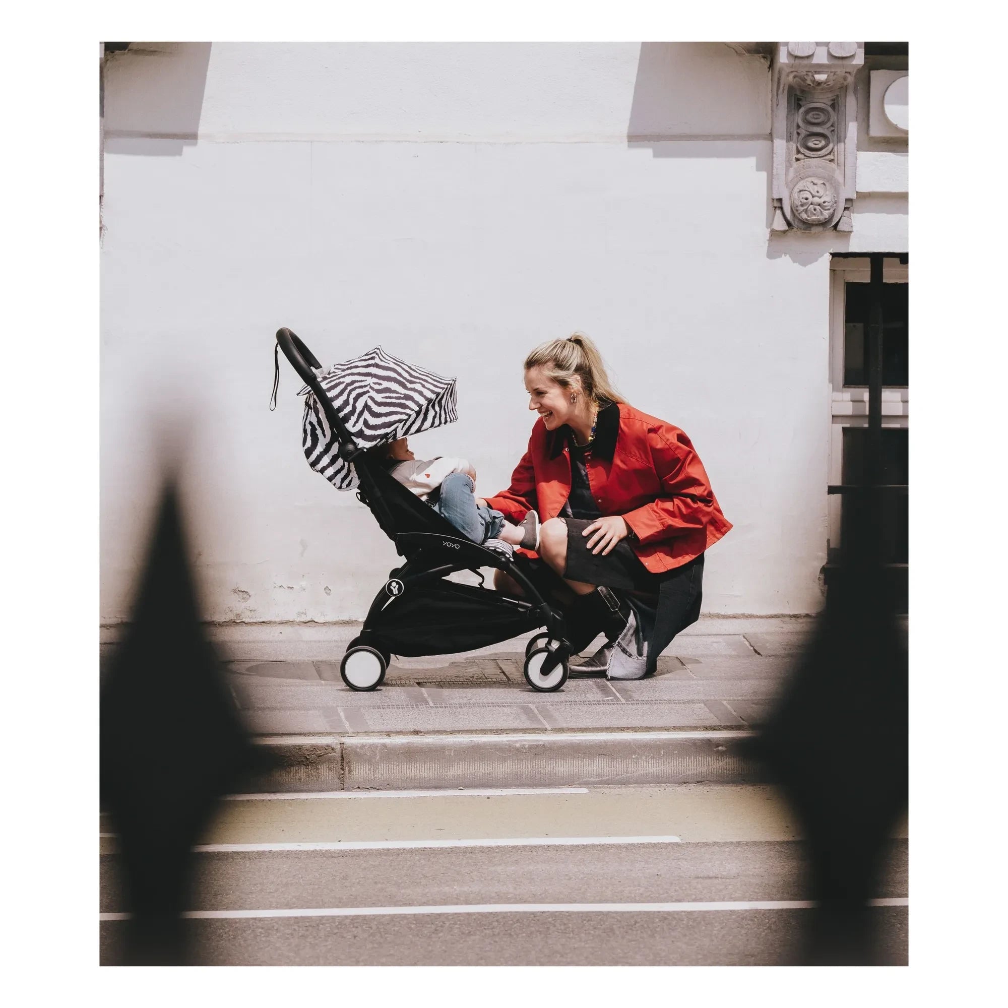 Stokke® - YOYO³ 6+ Bebek Arabası Beyaz çerçeve | Zebra