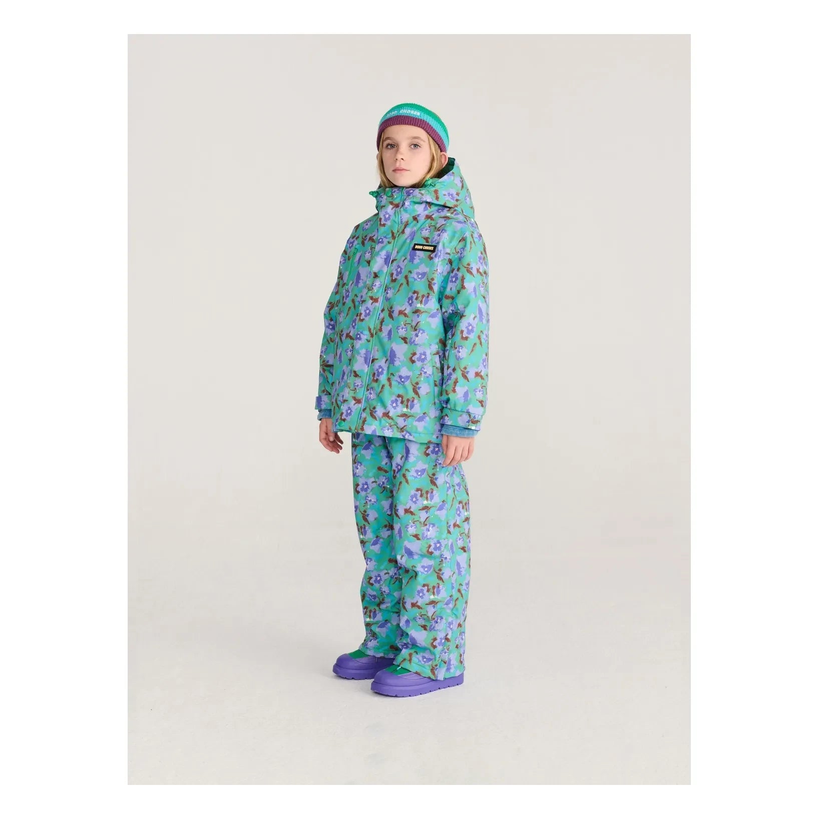 Bobo Choses - Flowery Geri Dönüştürülmüş Elyaf Kayak Pantolonu | Turkuaz