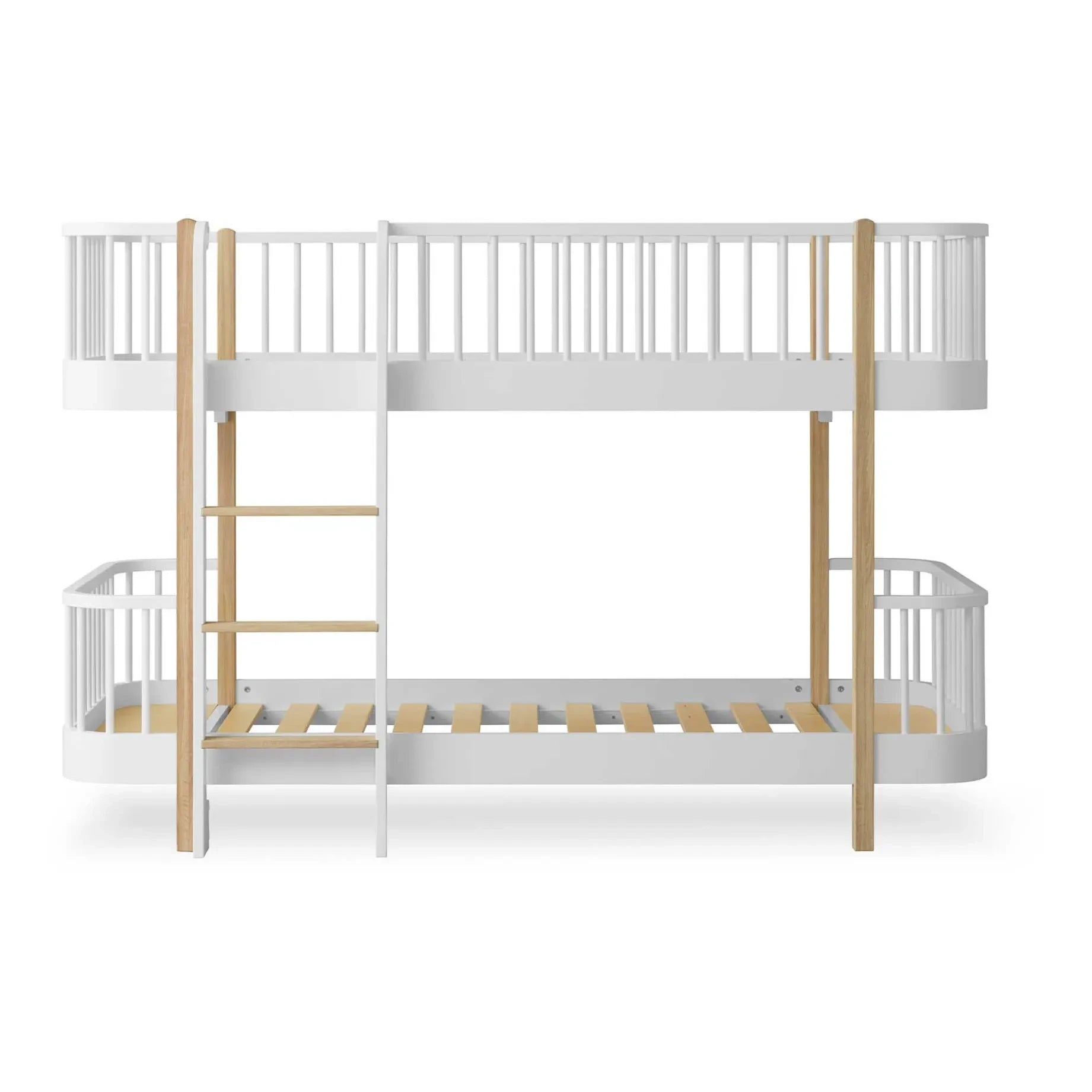 Oliver Furniture - Ahşap orta yükseklikte ranza | Meşe