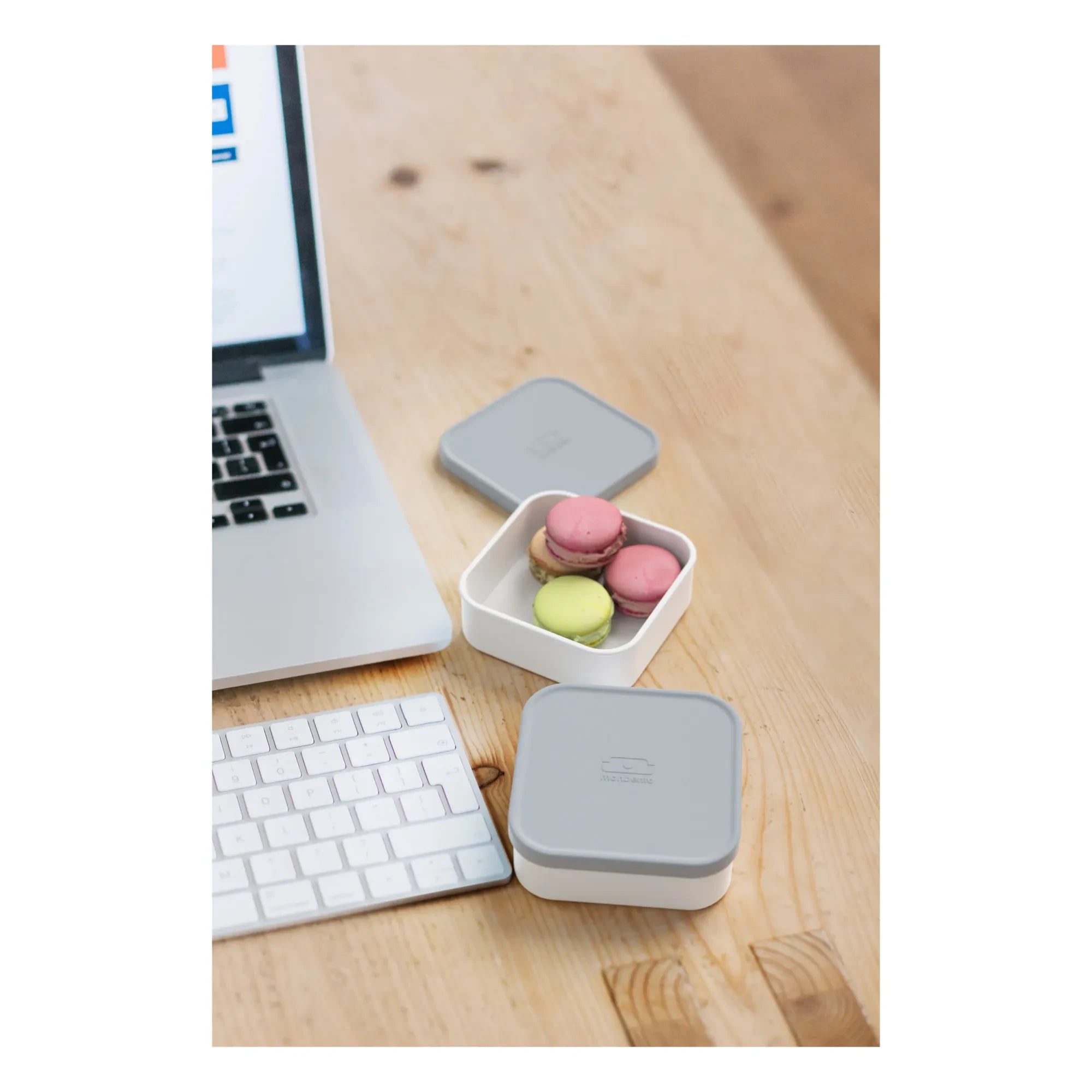 Monbento - MB Bento için Ek Bölmeli Kutular - 4'lü Set | Gri