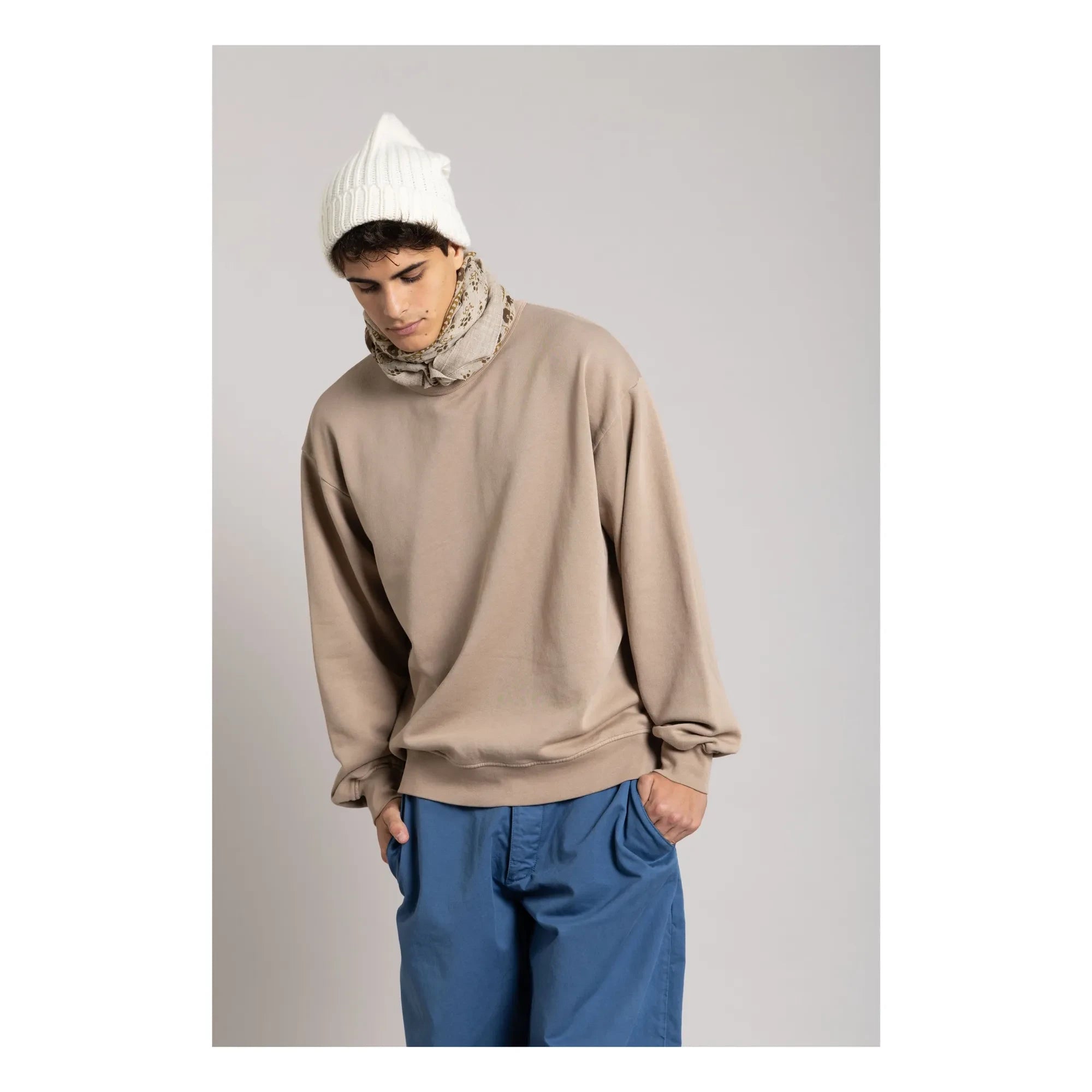 Smallable Man - Bond organik pamuk sweatshirt | Taupe brown