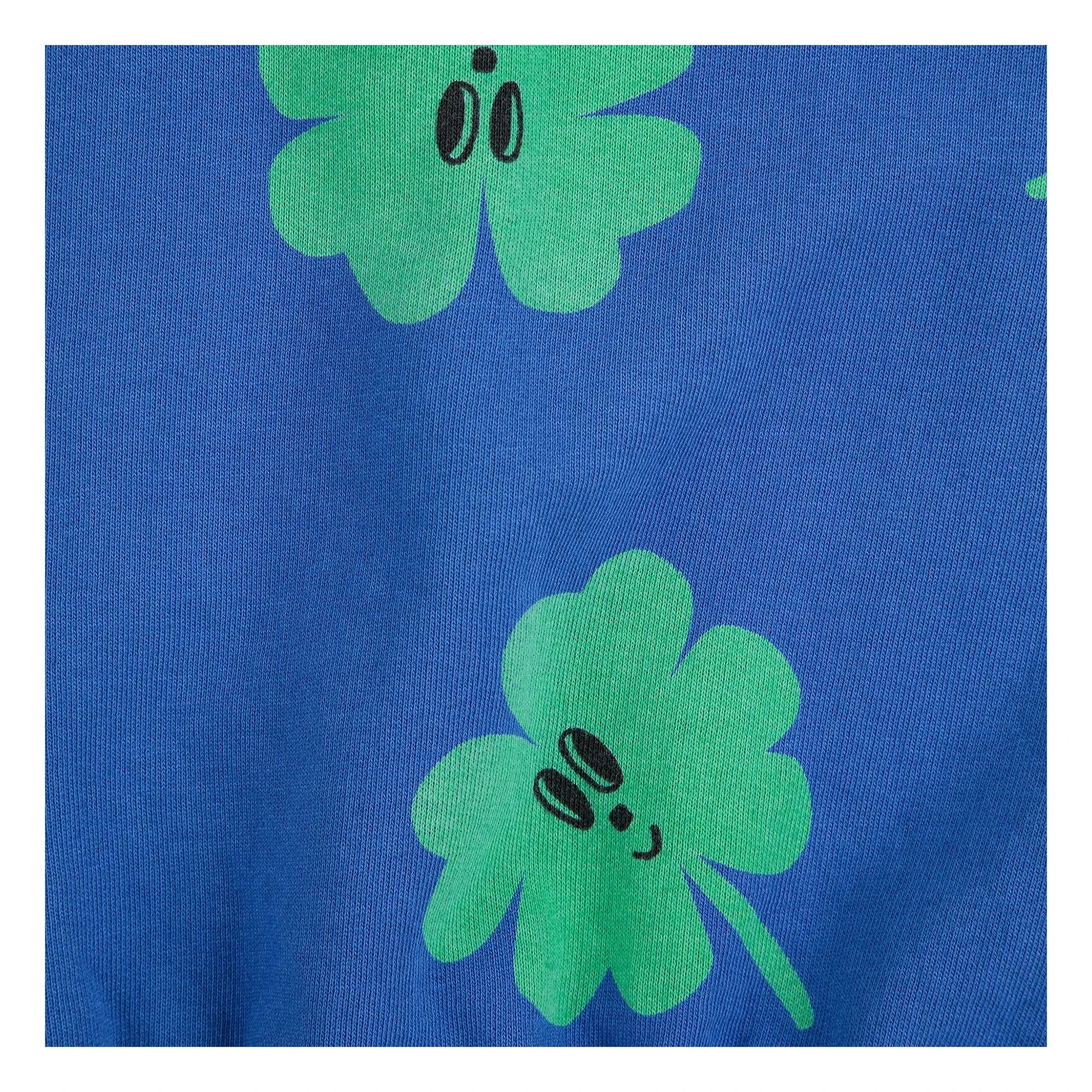 Bobo Choses - Trèfles organik pamuk sweatshirt | Mavi