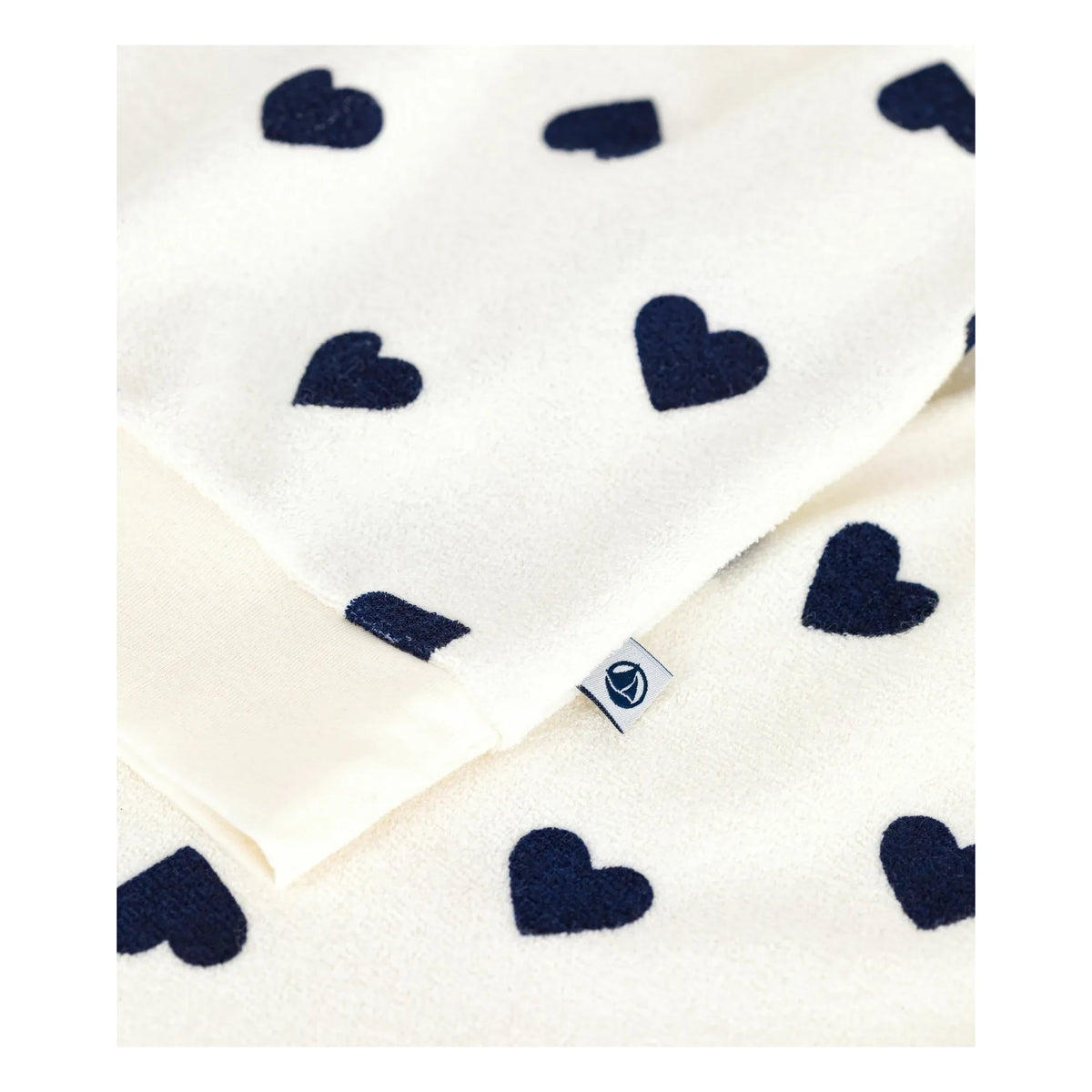 Petit Bateau - Sünger kalpli pijama | Ecru