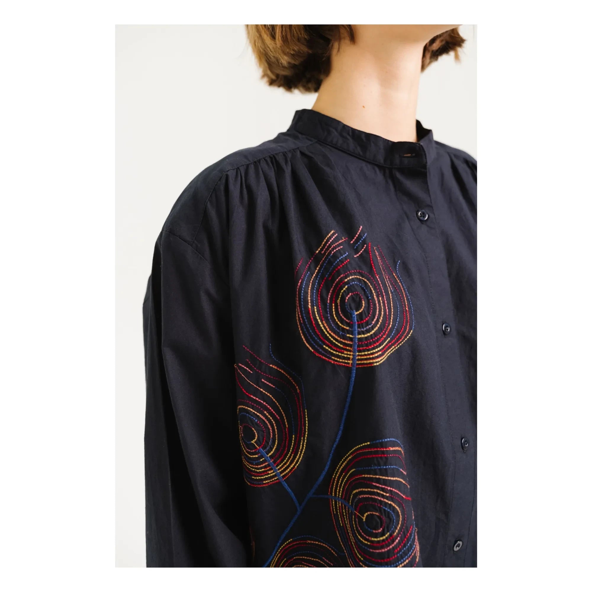 Sacrécoeur - Ella Broderies bluz | Mavi