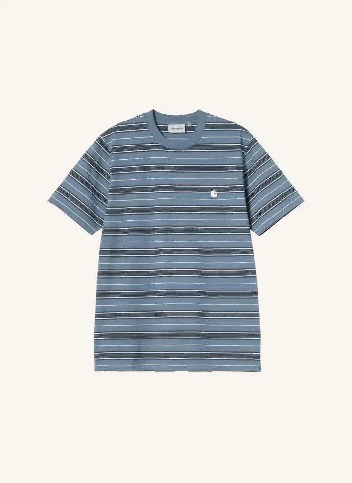 Carhartt WIP - Bronson Çizgili Tişört | Koyu yeşil
