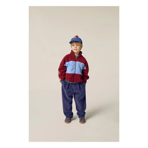The Campamento - Renk bloklu sweatshirt | Bordo