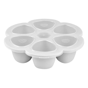 Béaba - Silikon Bebek Gıda Kalıbı - 6 x 90 ml | Açık Gri