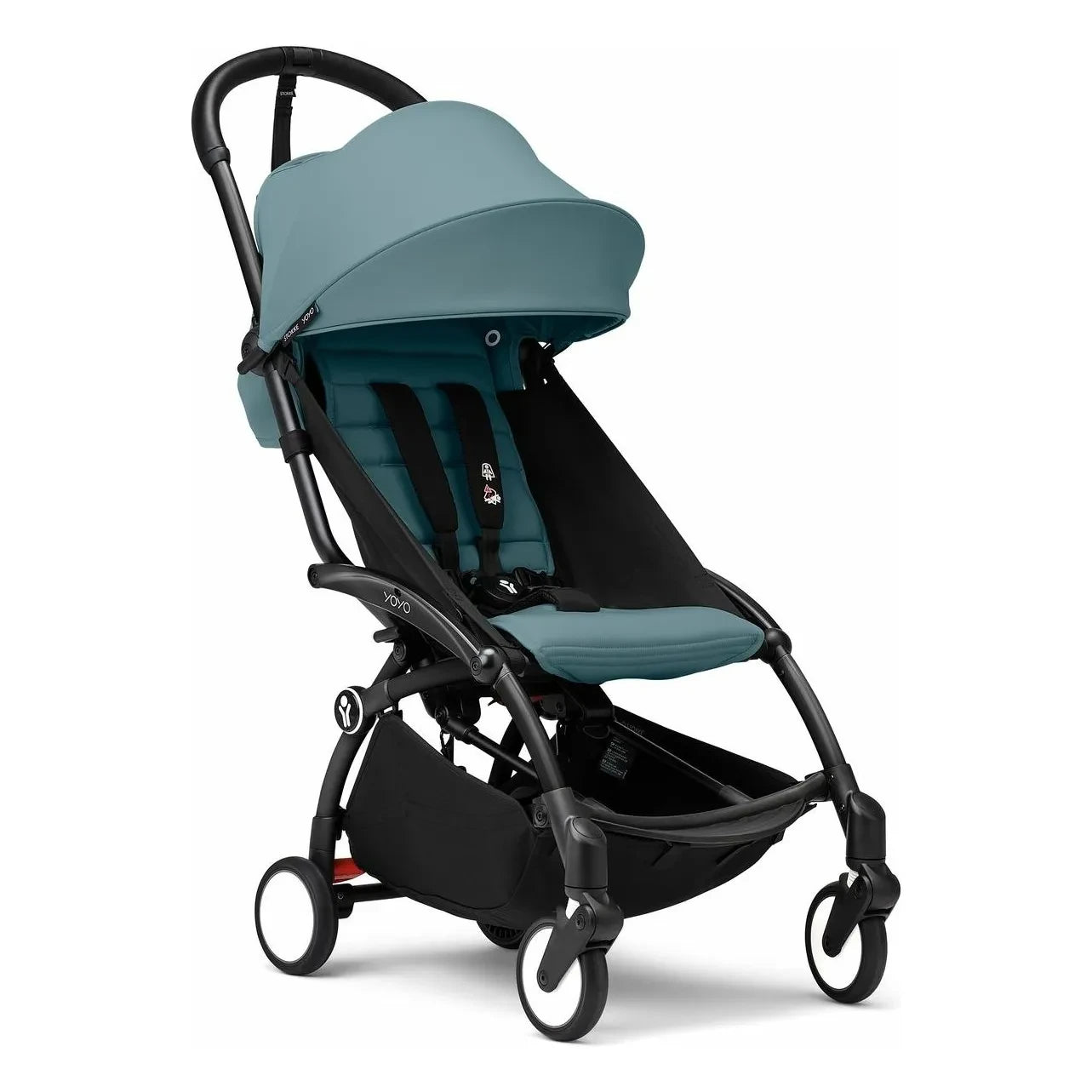 Stokke® - YOYO³ 6+ Bebek Arabası Siyah çerçeve | Aqua