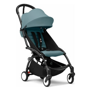 Stokke® - YOYO³ 6+ Bebek Arabası Siyah çerçeve | Aqua