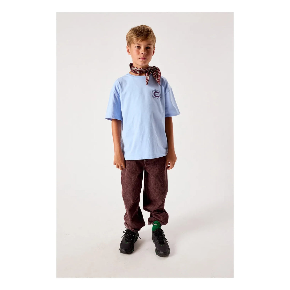 American Vintage - Fizvalley Ready Steady تيشيرت | أزرق فاتح