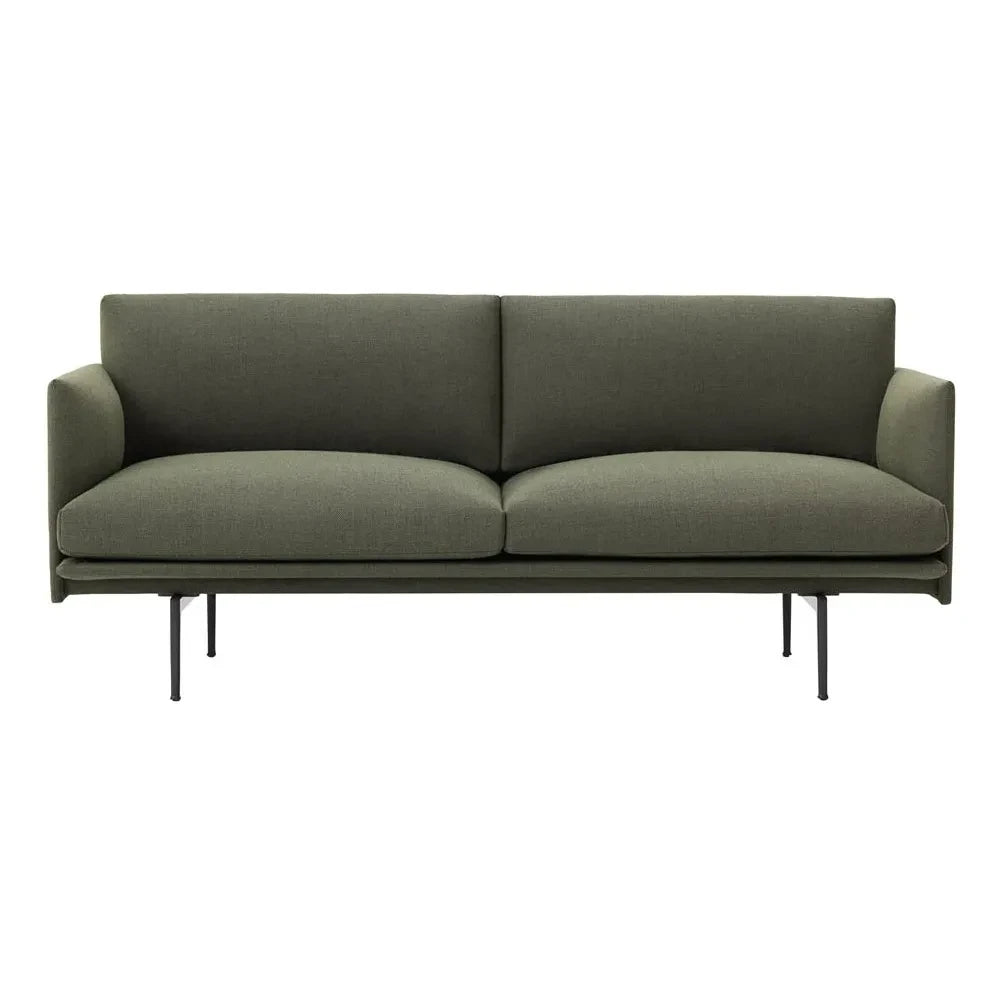 Muuto - Outline 2 Kişilik Kanepe | Yeşil