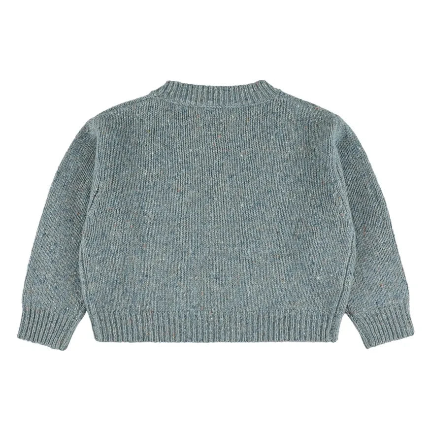 Morley - Zed Merinos Yünü Merserize Kazak | Gri mavi