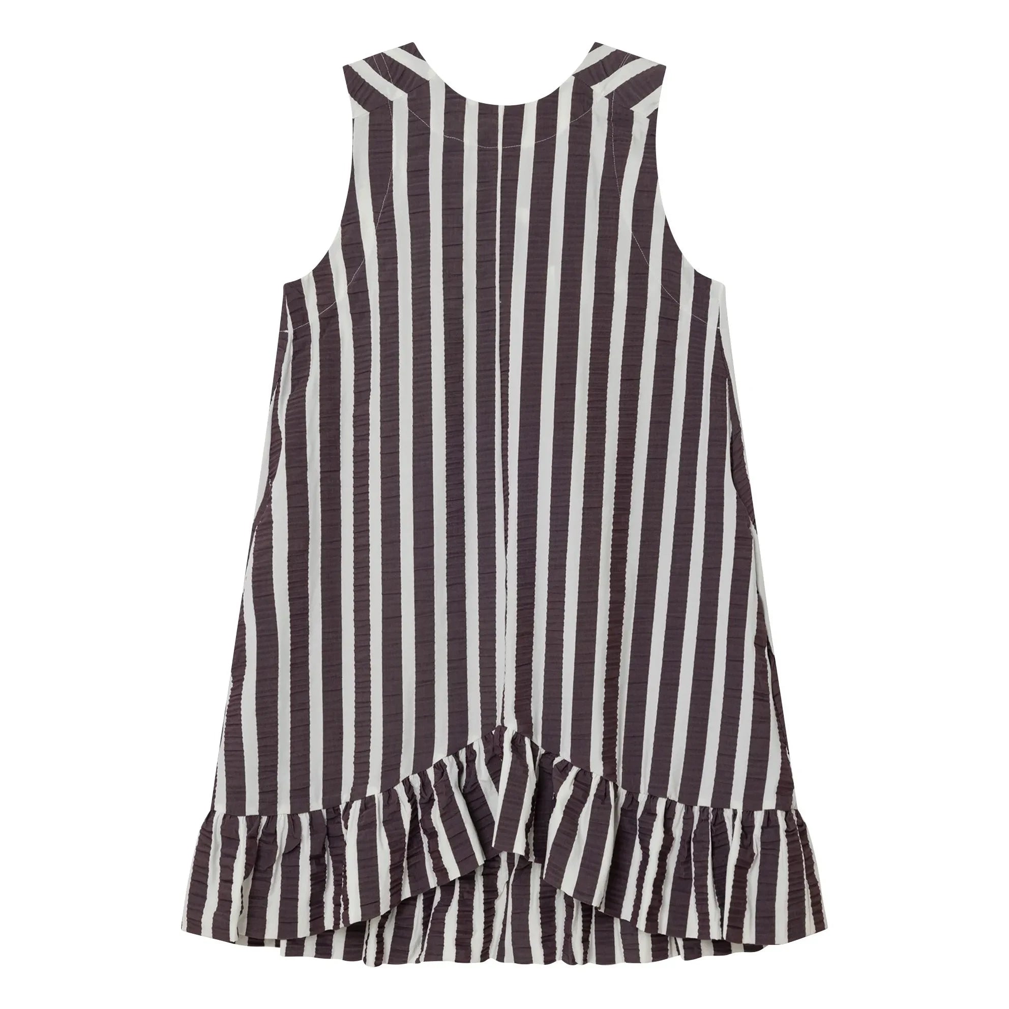Dr Bloom - Cocomero Stripes Elbise | Aubergine
