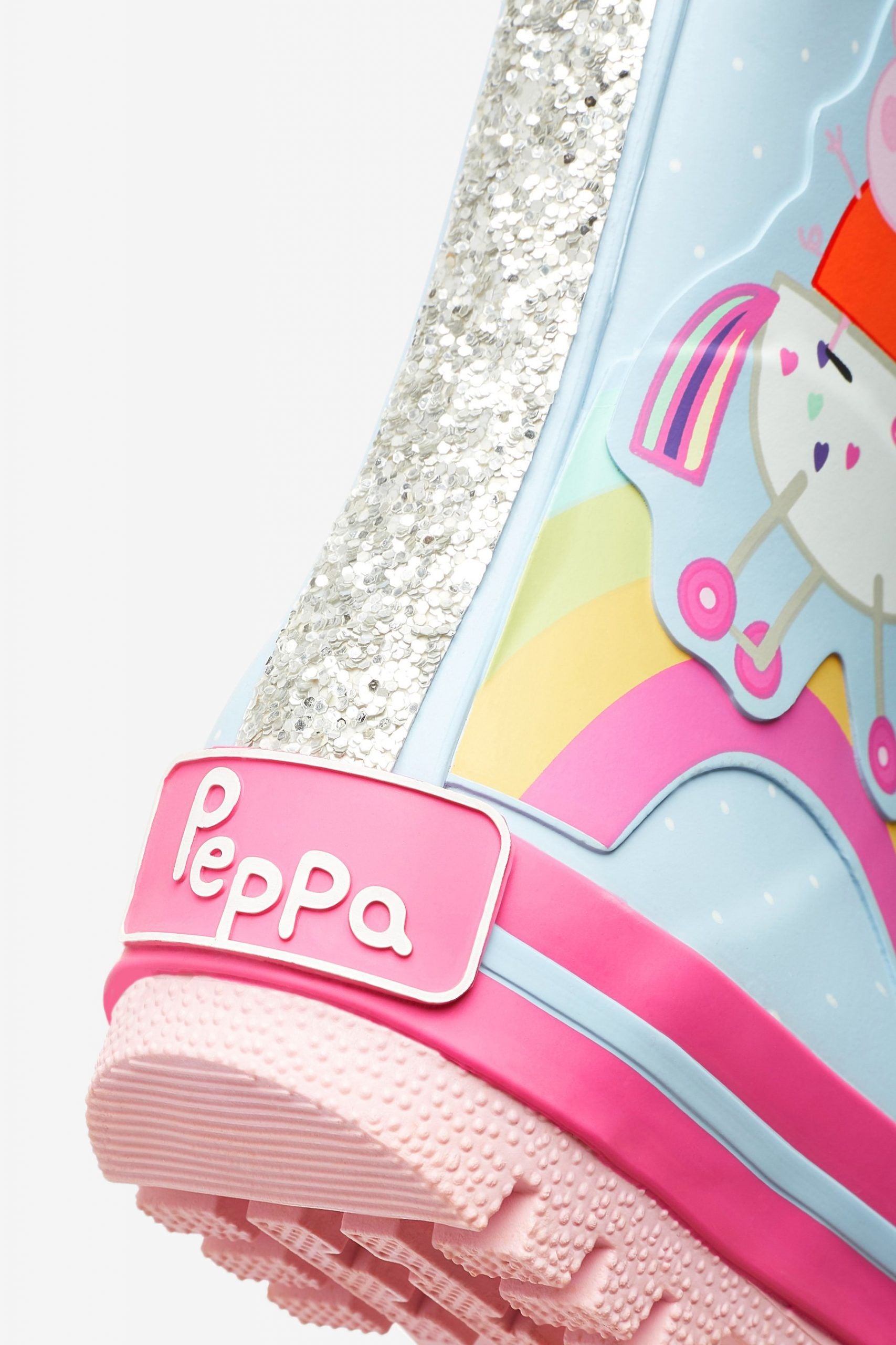 Dinossi - Peppa Pig Yumuşak Tabanlı Kız Çocuk Yağmur Çizmesi - 19-Dinossi