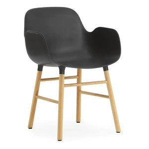 Normann Copenhagen - Kolçaklı Oak Form Sandalye | Siyah