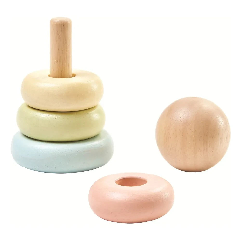 Plan Toys - Pastel İstifleme Halkaları