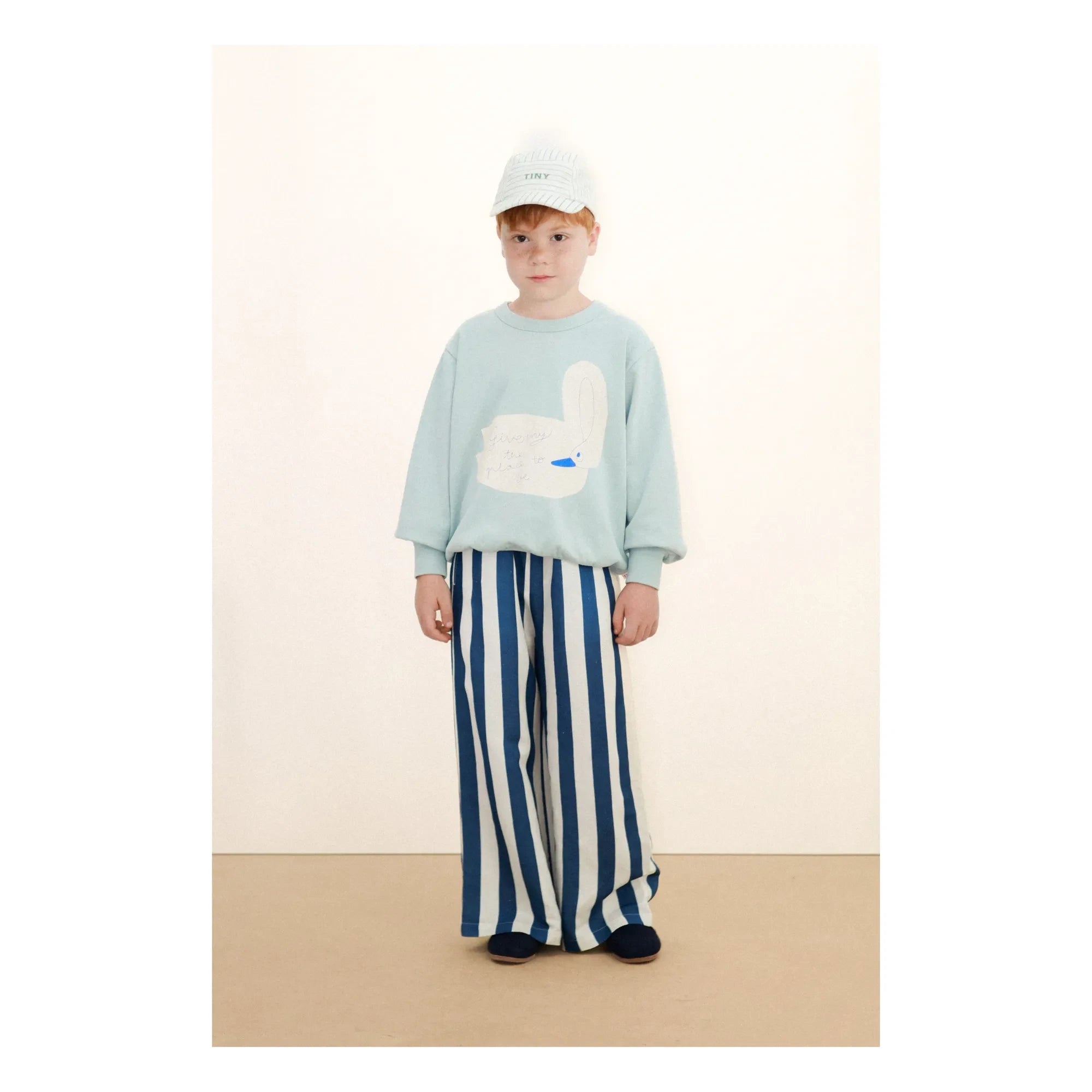Tinycottons - Mavi Çizgili Pantolon | Mavi