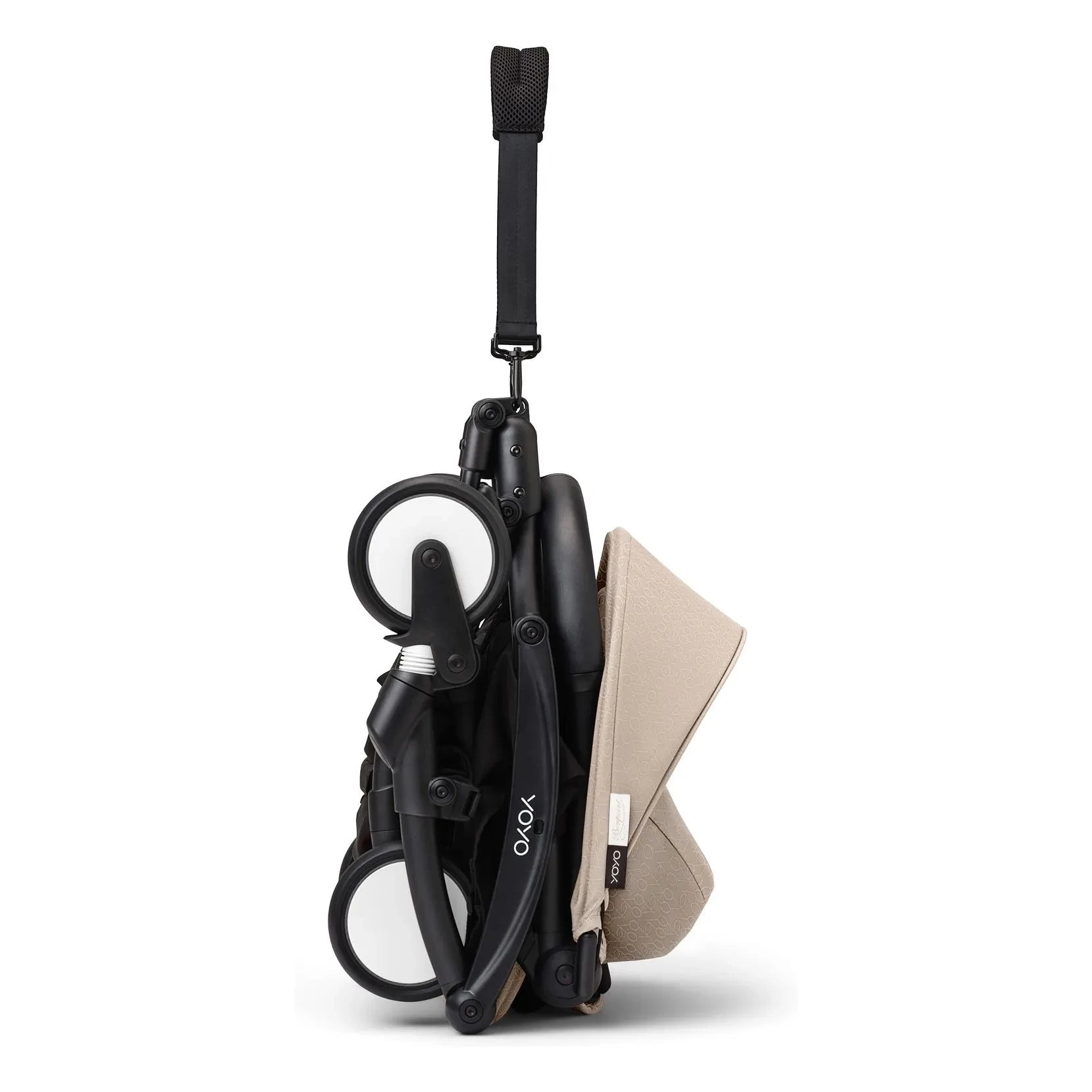 Stokke® - YOYO³ Bonpoint 0+ yenidoğan bebek arabası Siyah çerçeve | Bej