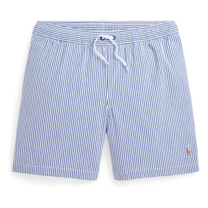Ralph Lauren - Geri Dönüştürülmüş Elyaf Çizgili Mayo Şortu | Mavi