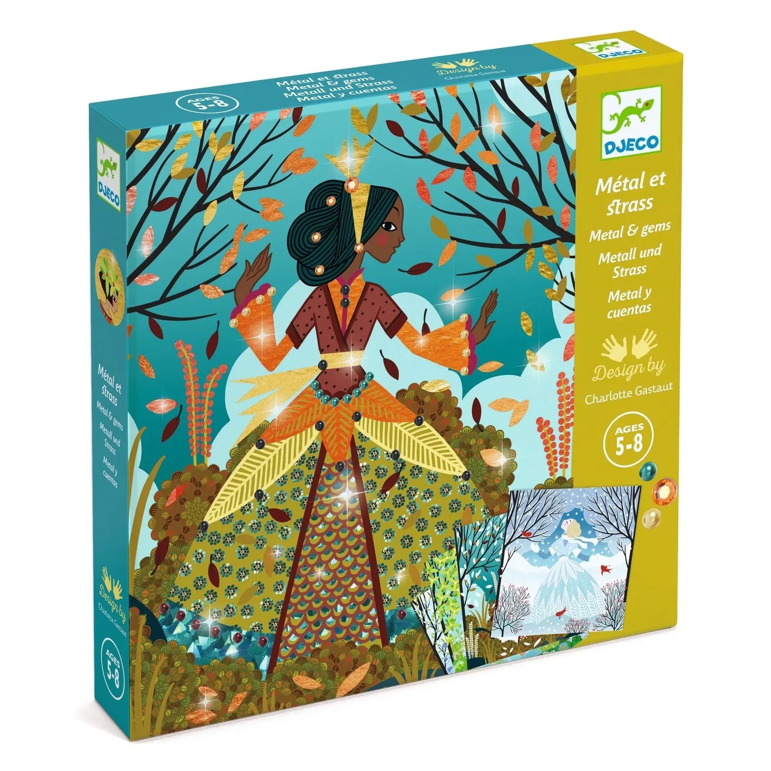 Djeco - Zamanın Renkleri - Metallize Edilecek Tablolar