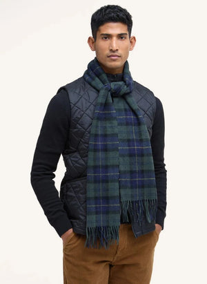 Barbour - Yün Ekose Atkı | Koyu Yeşil