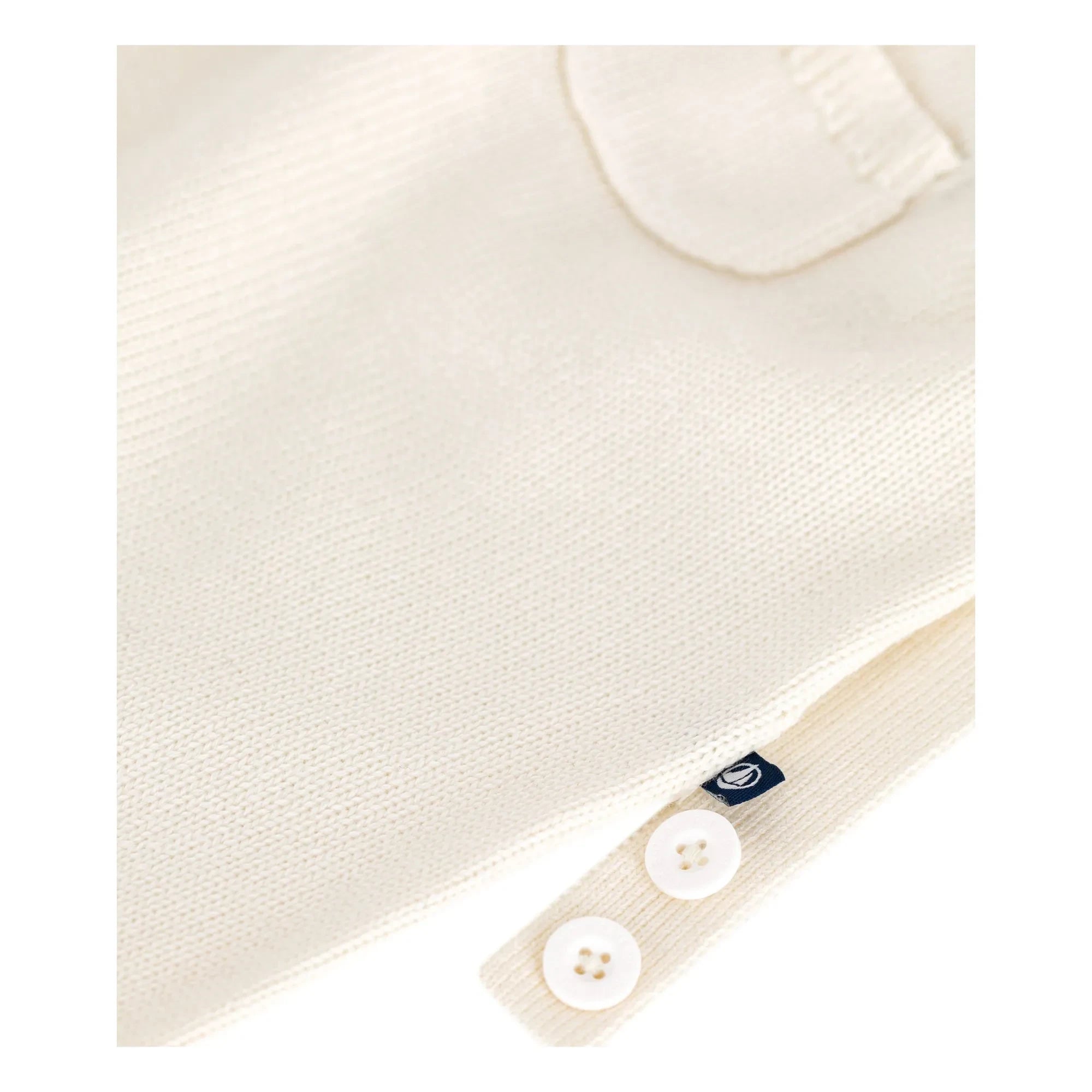 Petit Bateau - Yün Örgü Salopet | Ecru