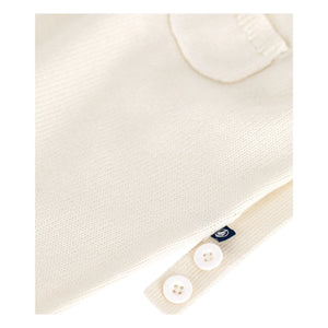Petit Bateau - Yün Örgü Salopet | Ecru