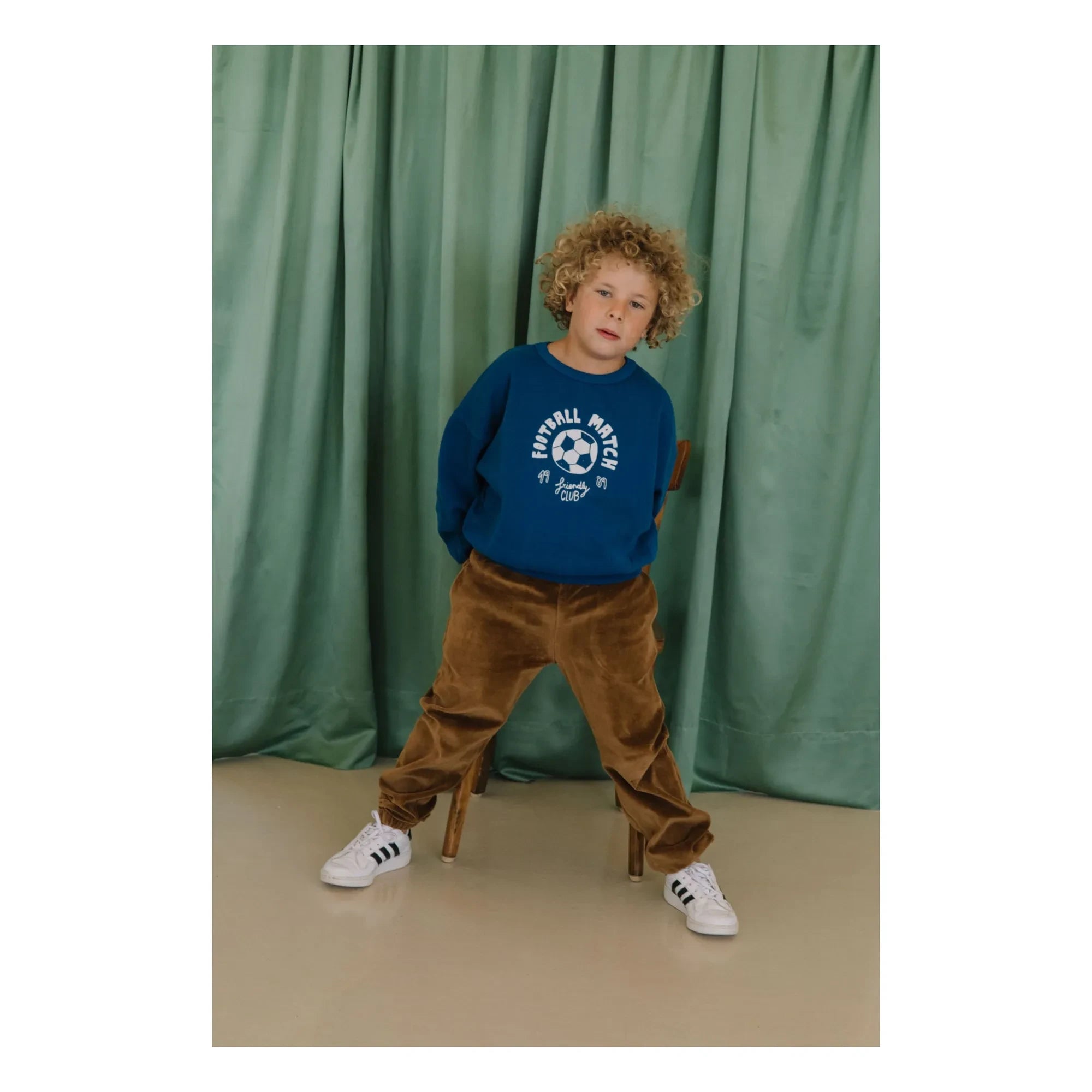 We Are Kids - Tony Futbol Sweatshirt Organik pamuk | Gece mavisi
