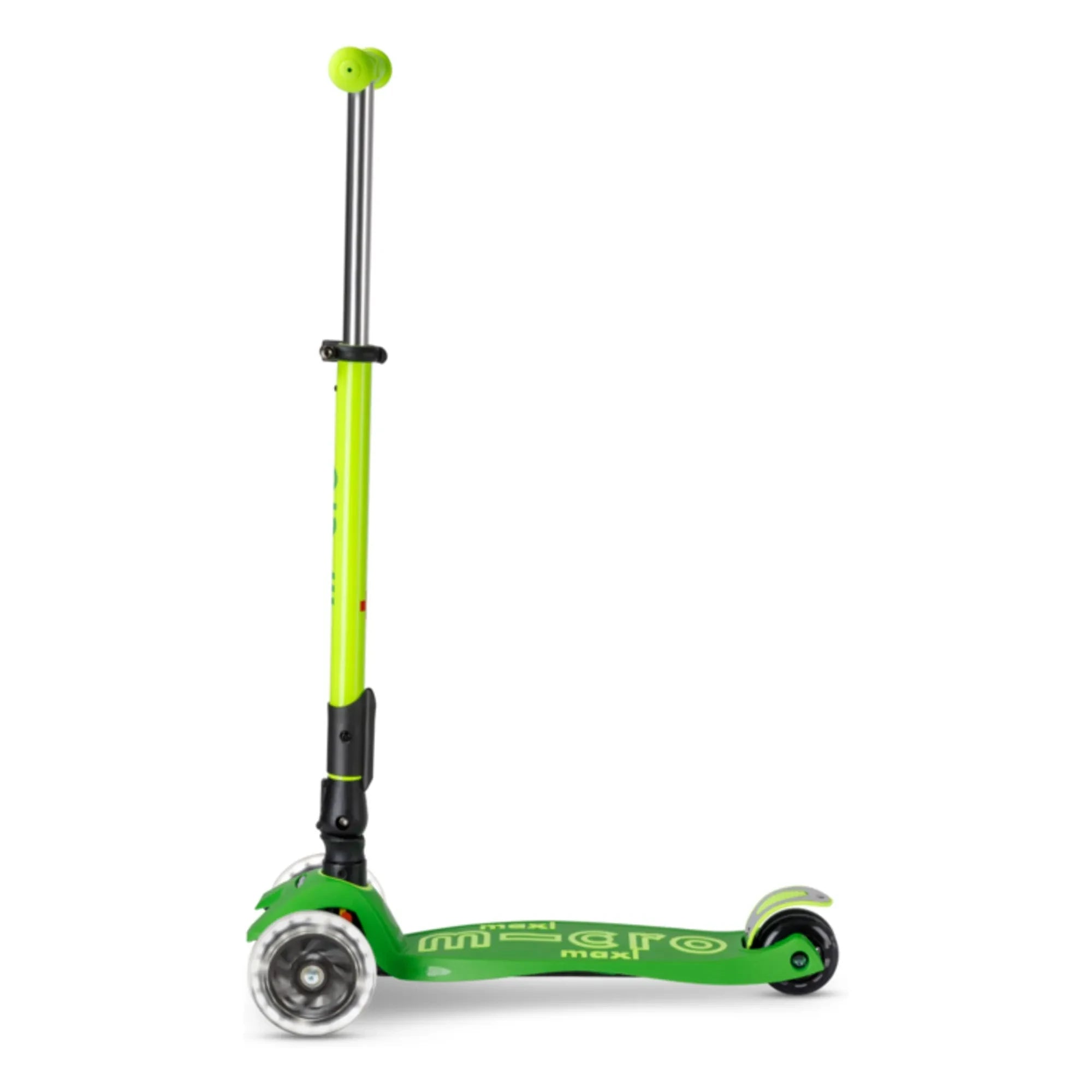 Micro - Maxi Katlanabilir Neon LED Scooter | Yeşil