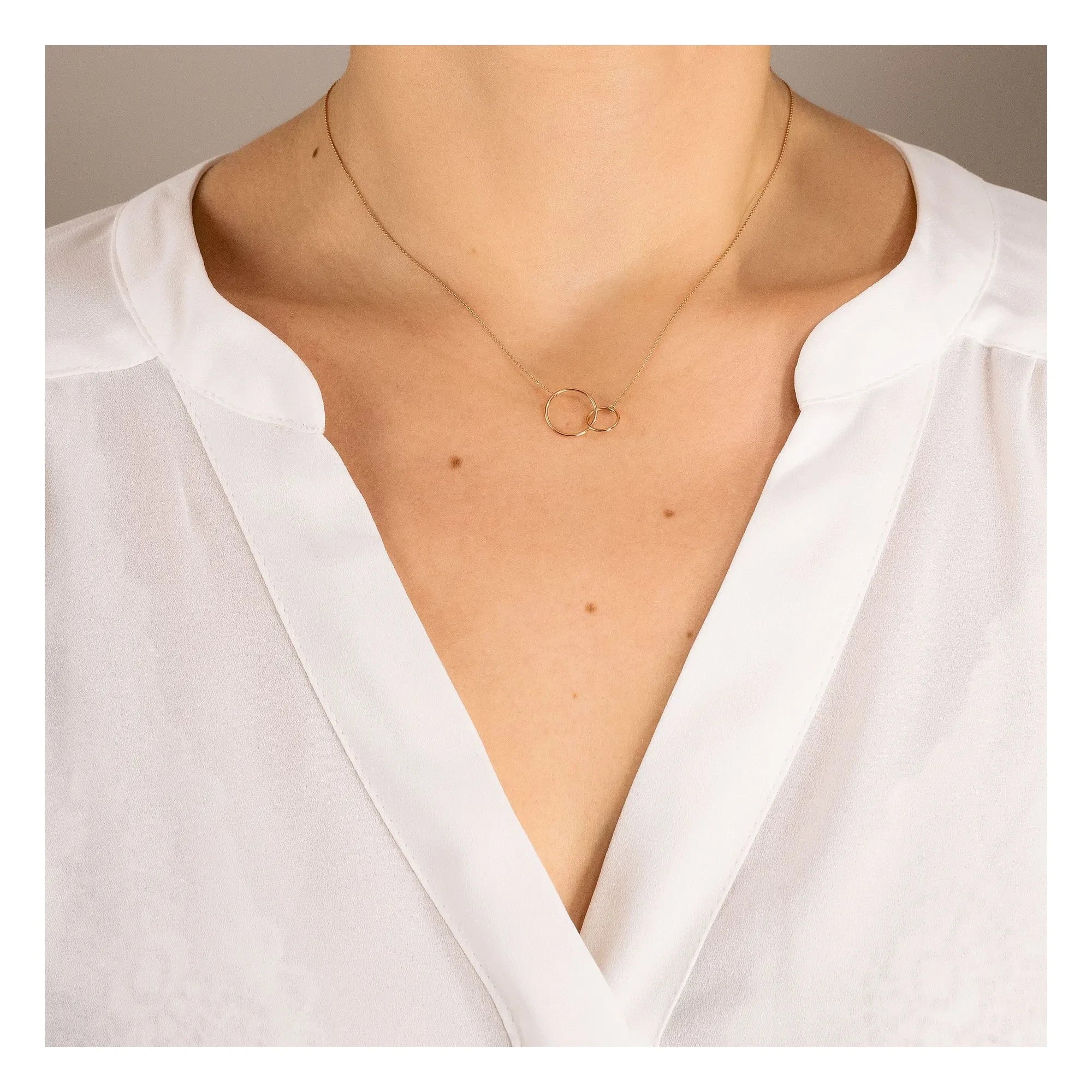 Ginette NY - Tiny Fusion kolye | Pembe Altın