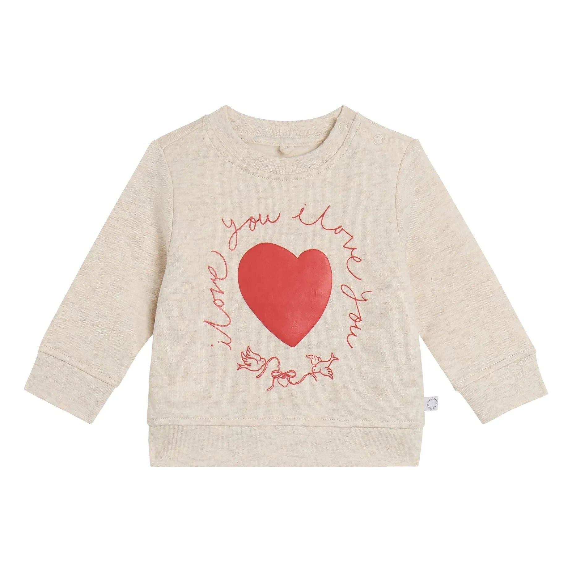 Stella McCartney Kids - Sweat I Love You | Heather bej
