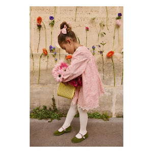 Louise Misha - Arinola organik pamuk elbise | Pembe