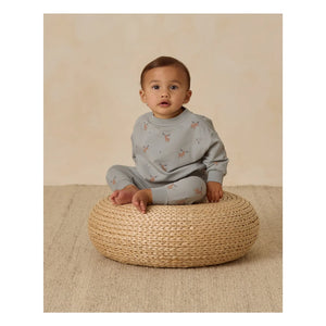 Quincy Mae - Elans organik pamuk jogger pantolon | Gri mavi