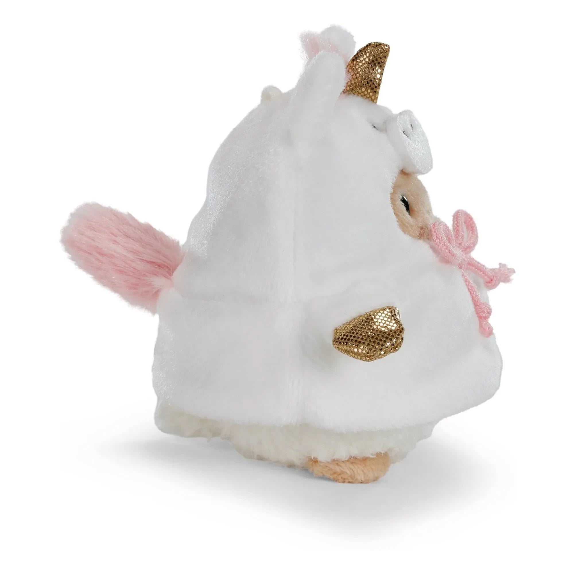 Nici - Tek boynuzlu at kılığına girmiş Mouton Wools peluş | Beyaz